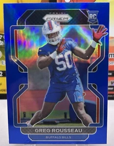2021 Panini Prizm Greg Rousseau Dark Blue Retail SSP #434 Bills Color Match - Picture 1 of 2