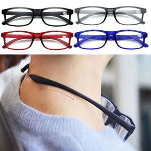 4x Eckiges Gestell Anti Blaulicht Lesebrille Herren Damen Presbyopie Brille Neu - Bild 1 von 13