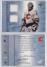 2007-08 Upper Deck Ice Frozen Fabrics Miikka Kiprusoff #MK