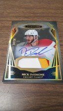 2022-23 UD STATURE HOCKEY  ROOKIE PATCH AUTO /20 NICK DESIMONE HARD SIGNED