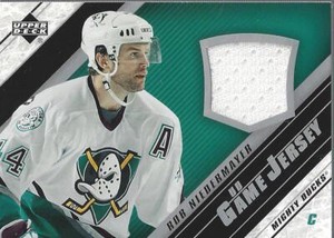 2005-06 Upper Deck Jerseys #JRN Rob Niedermayer Jersey (white) - NM-MT