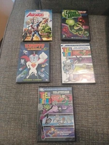 Lot of 5 DC Comics Teen Titan Matvel Cartoon DVD Movies & Season - Picture 1 of 3