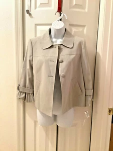NUEVO CON ETIQUETAS Chaqueta Blazer Antonio Melani Taupe Botón Frontal Mujer Talla 6 - Imagen 1 de 10