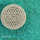Personalized Metal Golf Ball Marker for Gordy