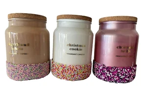 Kmart Xmas Sprinkles Candle Trio Gingerbread House Christmas Cookie Trifle A - Picture 1 of 3