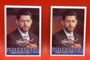 Decision 2016 Influencers Paul Ryan Trading Card 45 LOT OF TWO