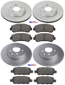 FOR NISSAN X TRAIL T31 (2007-2013) FRONT & REAR BRAKE DISCS & BRAKE PADS SET NEW