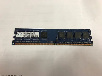 Nanya 512mb 1Rx8 PC2-5300U-555-12-D1 Desktop Memory NT512T64U88B0BY-3C - Image 1 of 2