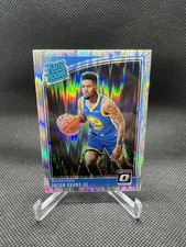 2018-19 Panini Donruss Optic Jacob Evans III Rated Rookie Shock Prizm #178 GSW