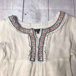 Takara Girls Top Boho Aztec Design Size M Beautiful Blouse Light Wear - Picture 1 of 7