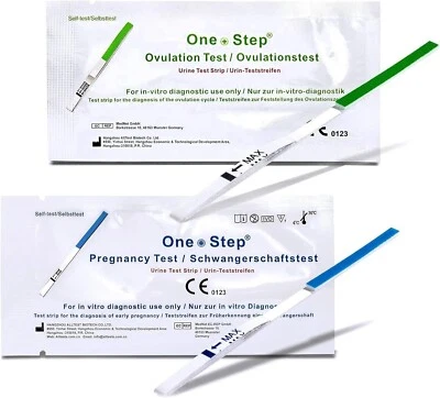 25 Ovulationstest Streifen + 5 Schwangerschaftstest - optimale Sensitivität - Bild 1 von 4