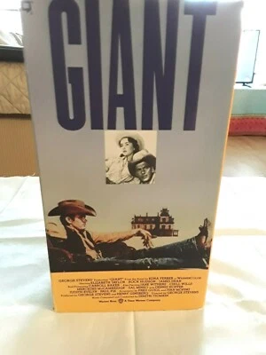 Vintage Warner Brothers set of 2 VHS Tapes of Giant Movie - Image 1 of 2