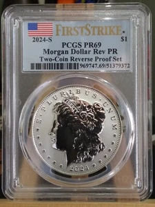 2024-S FIRST STRIKE Reverse Proof Morgan Dollar PCGS PR69 # 51379372 - Picture 1 of 2