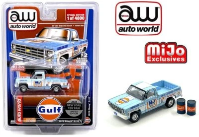 CHEVROLET C10 Gulf Oil 2023 New York Toy Fair - 1978 - GULF - Auto World 1:64