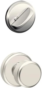 Schlage F59BWE618 Bowery Single Cylinder Interior Pack Knob Set with Deadbolt Tr - Picture 1 of 1
