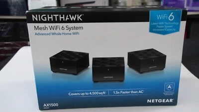 Netgear Nighthawk Dual-band AX1500 3-Pack (MK6W) MR60 Mesh Wifi Router-Open Box - Image 1 of 4