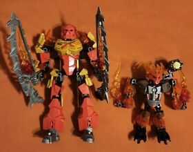 BIONICLE (70787) Tahu Master of Fire & (70783) Protector of Fire Near Complete