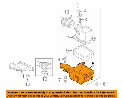 FORD OEM Transit Connect Air Cleaner Box-Lower Bottom Housing Body CJ5Z9A600A - Image 1 of 2