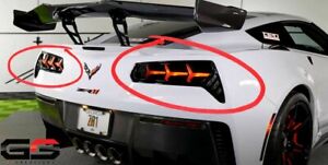 Morimoto XB LED RED Lens Tail Lights For The 2014-2019 C7 Corvette