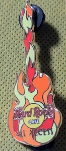 Hard Rock Cafe Pin Detroit All Access Flaming Guitar - Picture 1 of 6