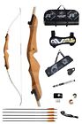 Core Wooden Recurve Adult Bow Package. 66”  LH 24lb, NEW, Free P&P. Left Handed