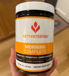 ACTIVATEDYOU Morning Complete Daily Wellness Greens Superfood Drink Mix CITRUS - Picture 1 of 4
