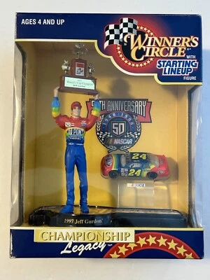 Jeff Gordon Starting Lineup Winners Circle Figure Car #24  w/Trophy  N2 - Image 1 of 4