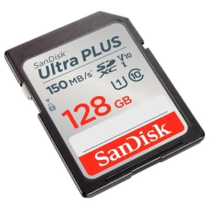 SanDisk Ultra PLUS 128GB Storage Capacity SDXC UHS-I Memory Card Up To 150 MB/s - Picture 1 of 7