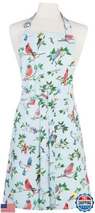 Now Designs Cotton Chef's Kitchen Apron, Birdsong - Picture 1 of 2