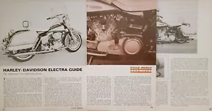 Harley Davidson Electra Glide 1967 5 pg artículo de prueba de motocicleta - Imagen 1 de 1
