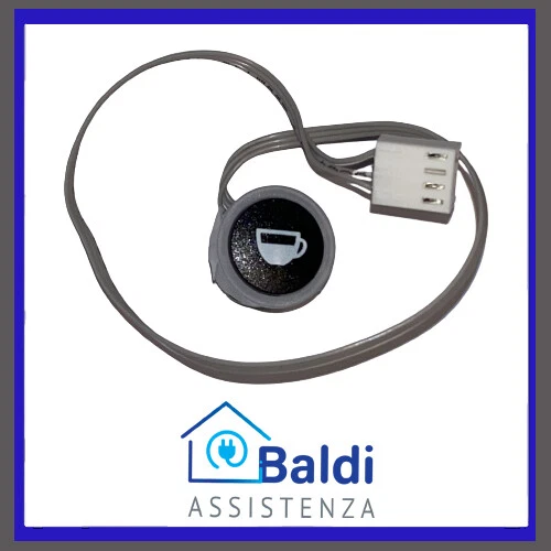 RICAMBIO TASTO PULSANTE CAFFE' CON CABLAGGIO PER MACCHINA CAFFE' DIDIESSE DIDI'