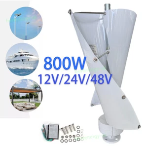 Kit generador molino de viento controlador híbrido 800W turbina eólica 12V/24V/48V casa barco - Imagen 1 de 11