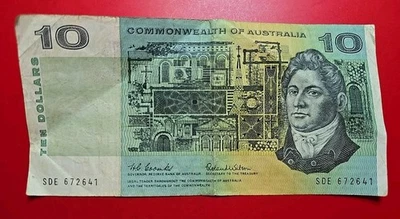 1966 Coombs Wilson Commonwealth of Australia 10 Dollar Banknote  - image 1 of 2