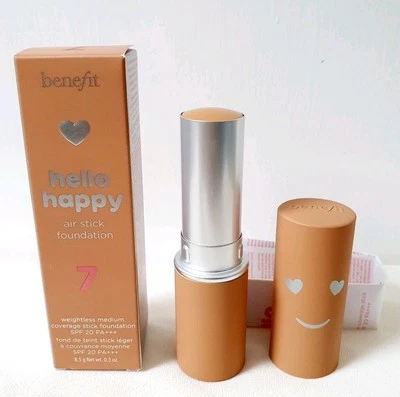 Benefit Hello Happy Air Stick Foundation Shade 7 BNIB 8.5g Rare FAST POSTAGE  - Image 1 of 4