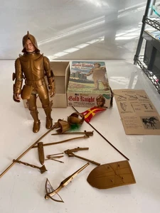 VINTAGE MARX ORIGINALE SIR GORDON GOLD KNIGHT LEGGERE BENE - Foto 1 di 9