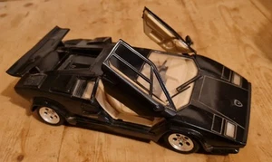 Polistil Tonka Lamborghini Countach 5000 1/18 Scale Black Vintage Model - Picture 1 of 7