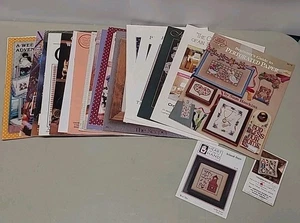 Lote de 21 libros vintage con patrones de punto de cruz decoración del hogar boda - Imagen 1 de 4