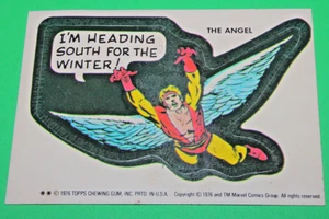 1976 TOPPS MARVEL SUPER HEROES STICKERS The Angel Heading South for the Winter! - Picture 1 of 6