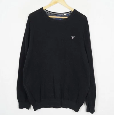 Pull homme GANT taille 2XL col rond maille serrée coton premium me10871 - Photo 1/4