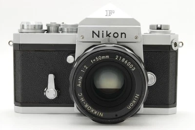 [ Exc+5 w/ Strap ] Nikon F Eye level 35mm Film Camera + 50mm f2 Lens From JAPAN - image 1 of 4