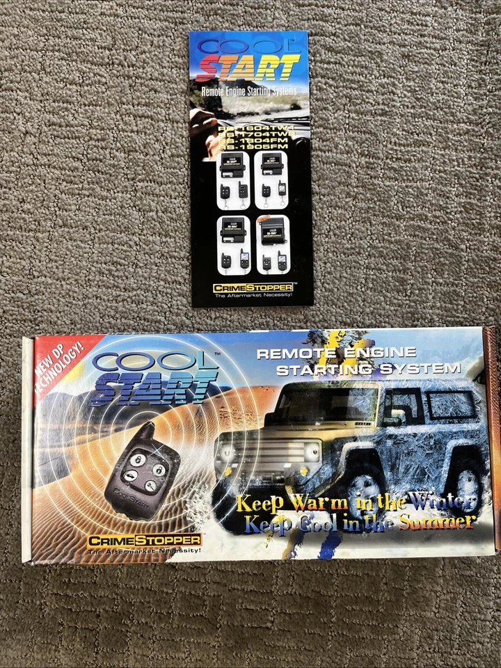 Crimestopper Cool Start Remote Start System Keyless Entry New Vtg RS-1804 FM - Image 1 of 4