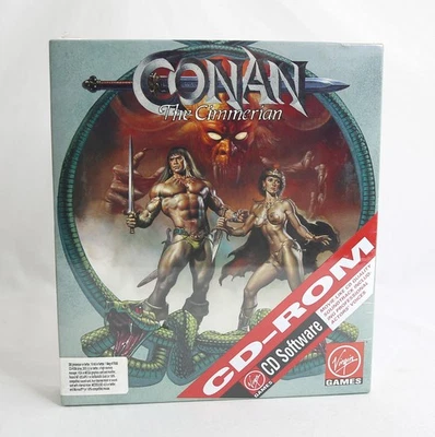 SEALED 1991 Conan The Cimmerian Virgin Games MS-DOS Big Box PC - Image 1 of 4