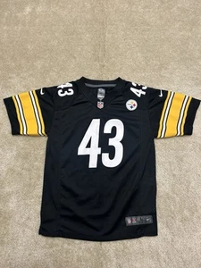 Nike On Field NFL Pittsburgh Steelers Troy Polamalu Jersey Youth Large Black - Picture 1 of 6