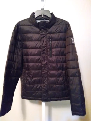 Kenneth Cole New York Quilted Jacket Mens Size S Black Packable Lightweight Logo - Image 1 of 4