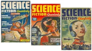SCIENCE FICTION QUARTERLY - 3 Ausgaben von 1952 - Vintage Pulp Magazin - Bild 1 von 13
