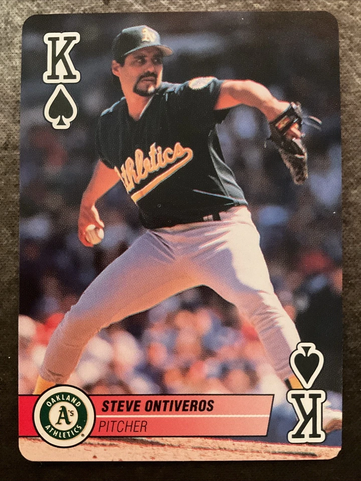 1995 Bicycle Baseball Aces Playing Cards - Steve Ontiveros #KS - Image 1 of 2