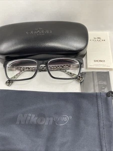 COACH HC6062 Eyeglasses Frames Darcy 5261 Black Military Sig C 51-16-135 - Picture 1 of 14