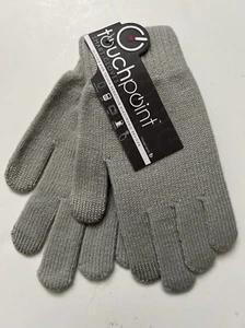 Touchpoint Smart Gloves For Touch Sensitive Devices One Size Gray - Picture 1 of 4