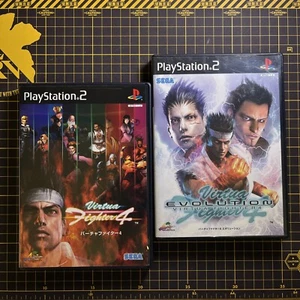 Lot 2 Virtua Fighter 4 & Evolution PS2 Japanese Complete Japan W/Manual - Picture 1 of 5