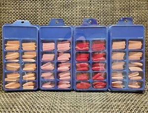 Pressa su unghie forma di bara lunga confezione da 100/pz. Set di 4 - Foto 1 di 6